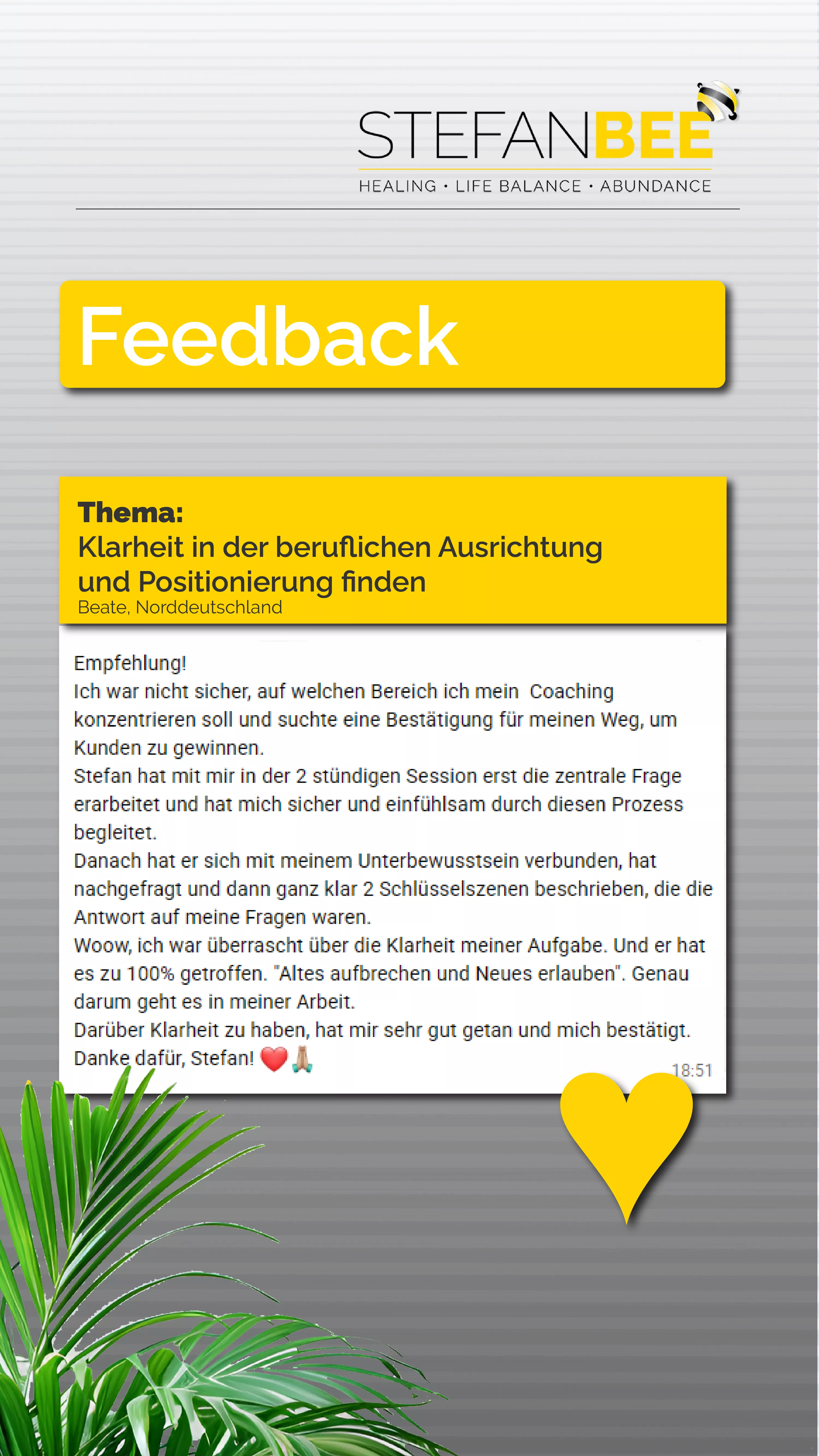 Feedback Beate, Norddeutschland