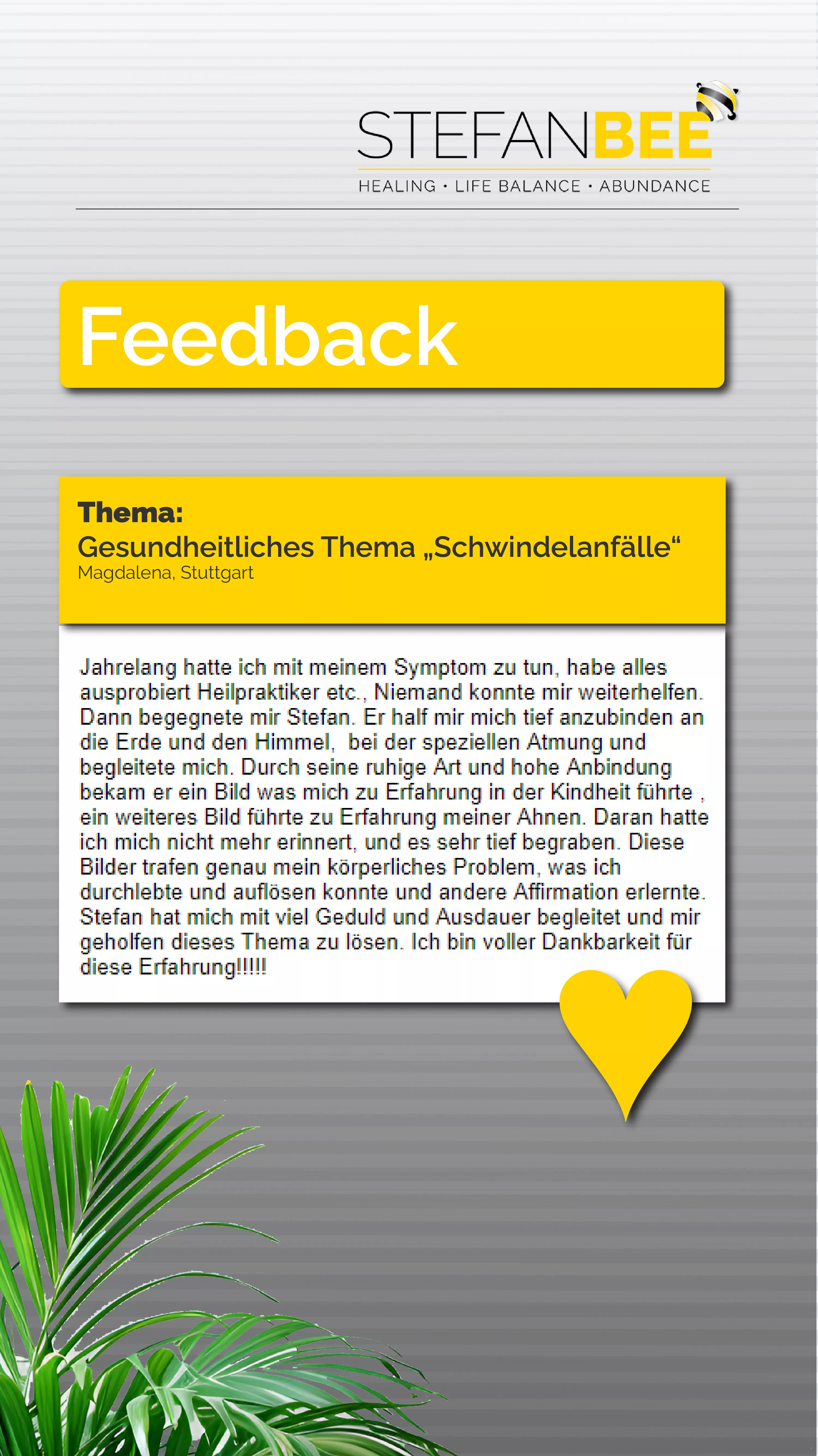 Feedback Magdalena, Stuttgart