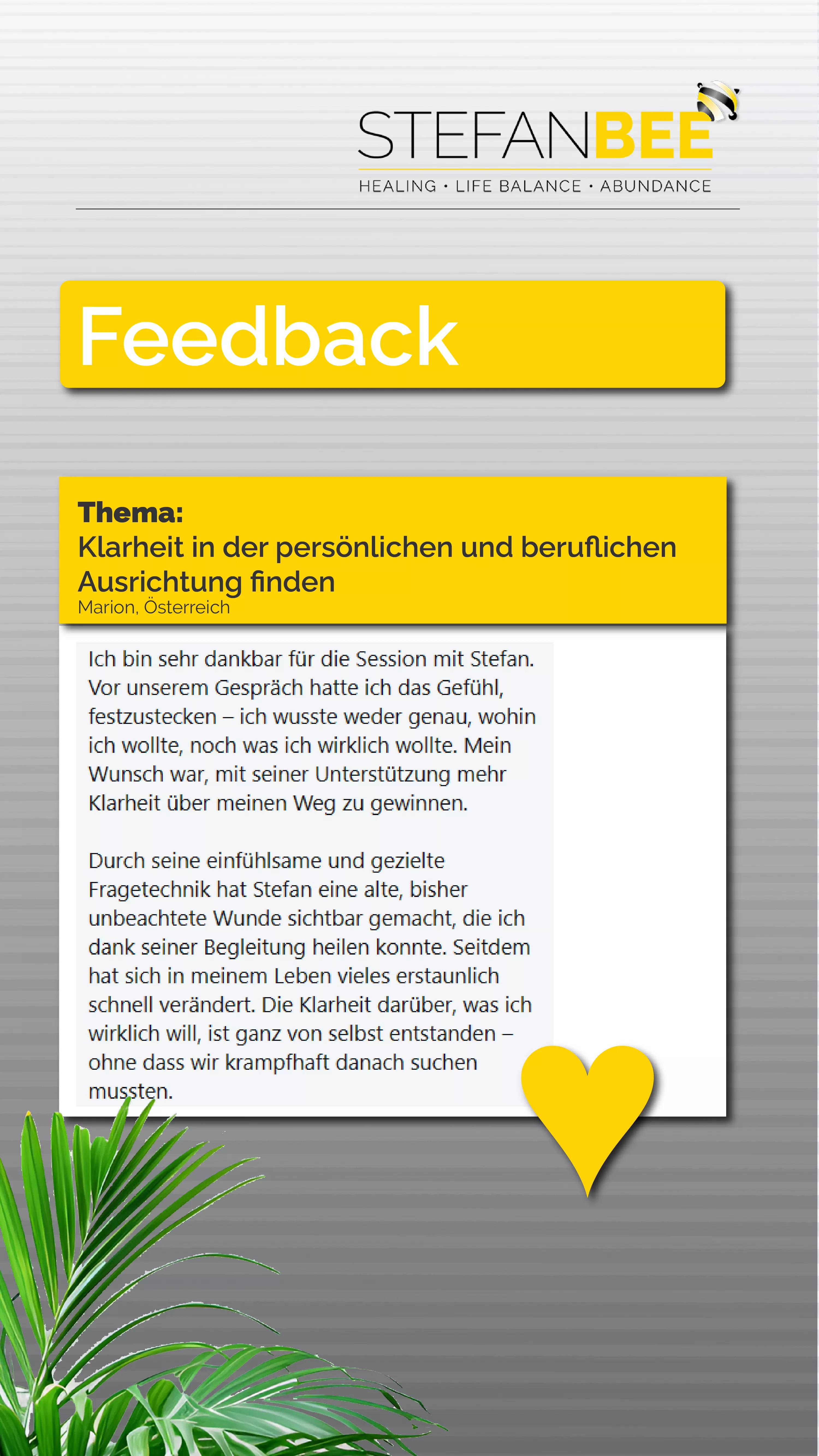 Feedback Marion, Österreich
